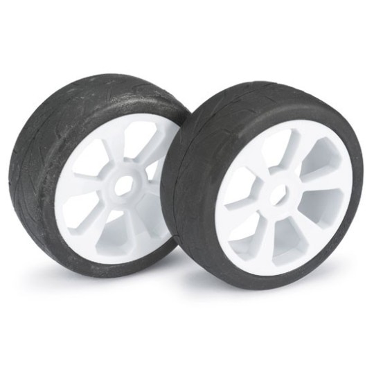 Accessoires pour voiture radiocommandée Paire roues piste Buggy 1/8 Accessoires pour voiture radiocommandée Paire roues piste Buggy 1/8