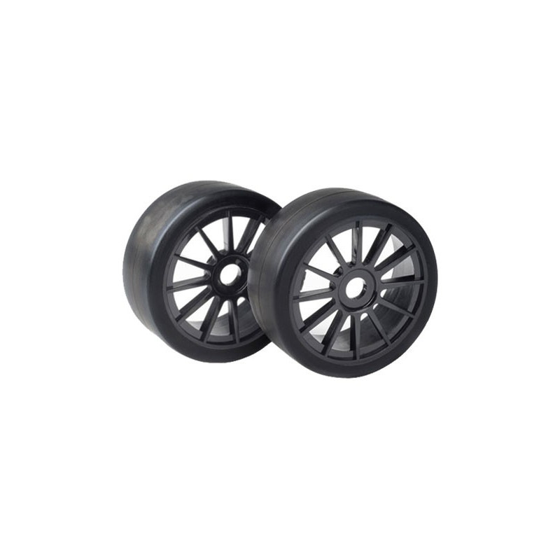 Accessoires pour voiture radiocommandée Paire roues Racing Rally 1/8