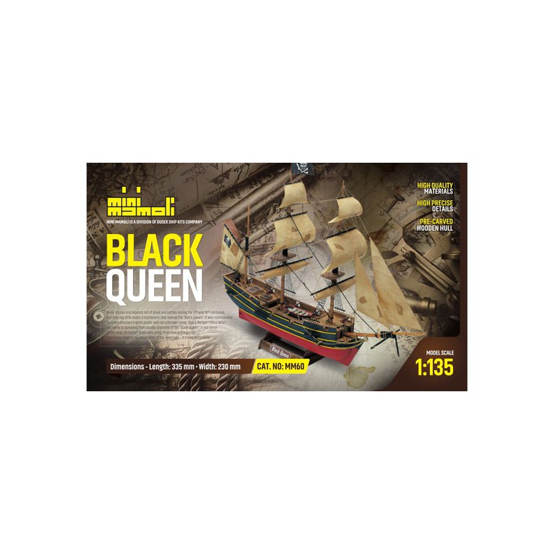 Bateau statique Black Queen