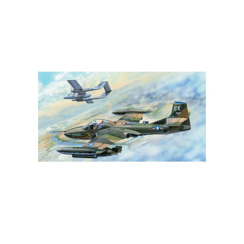 Maquette d'avion en plastique US A-37B DRAGONFLY