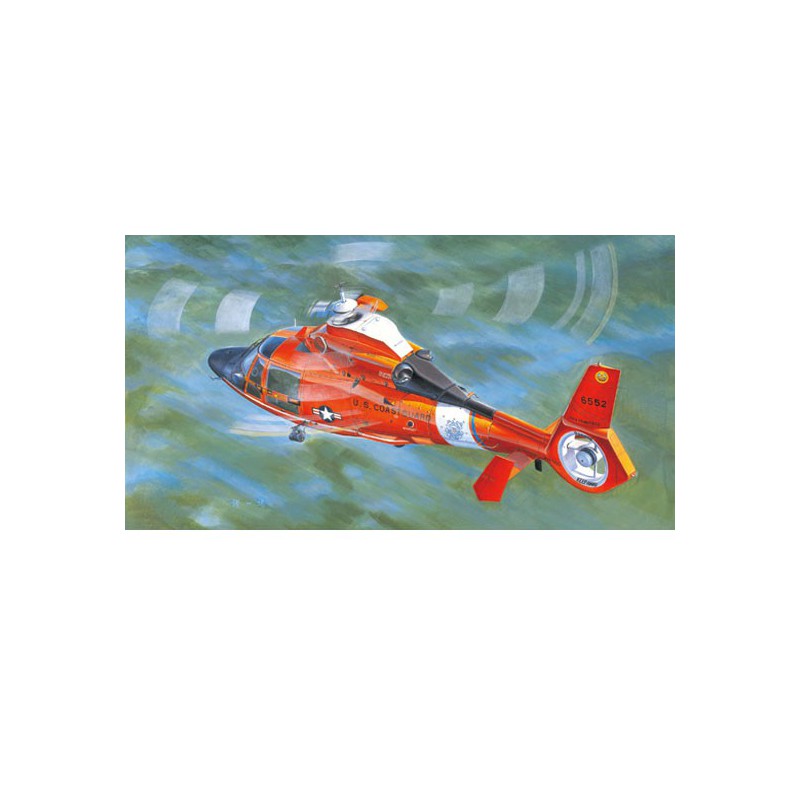 Maquette d'hélicoptère en plastique US COAST GUARD HH-65C