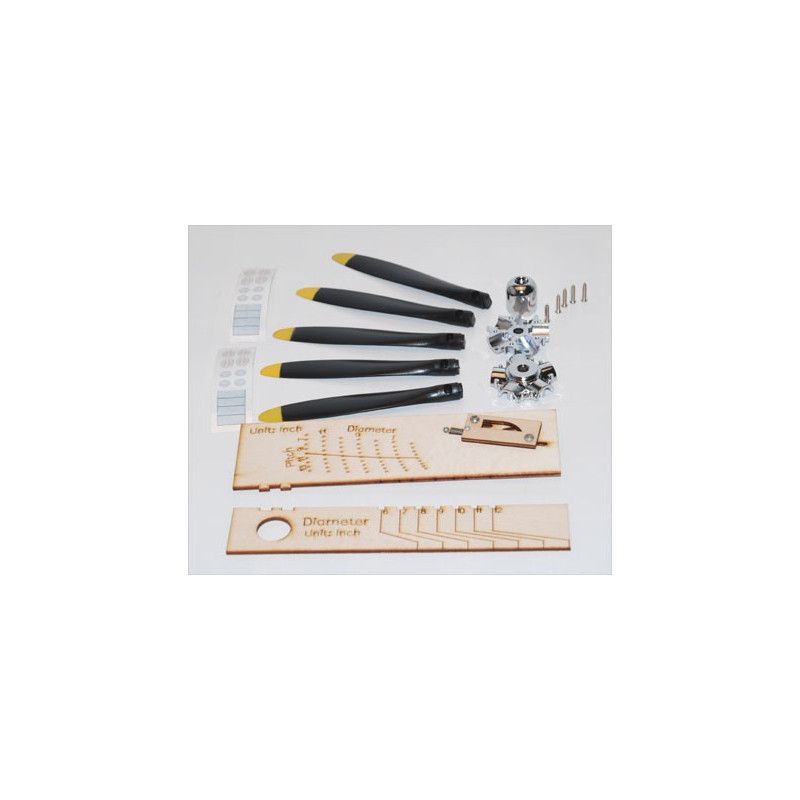 Accessoire embarqué HELICE CINQ PALES 9,5pouces+AC