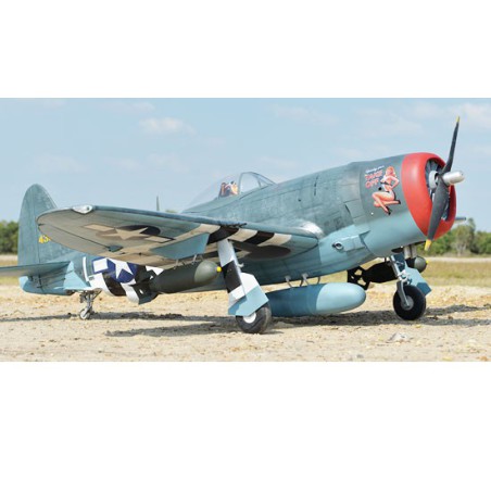 Avion thermique radiocommandé P-47 THUNDERBOLT 60cc gaz ARF Avion thermique radiocommandé P-47 THUNDERBOLT 60cc gaz ARF