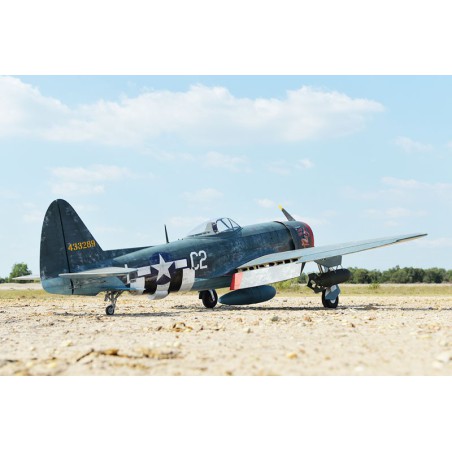 Avion thermique radiocommandé P-47 THUNDERBOLT 60cc gaz ARF Avion thermique radiocommandé P-47 THUNDERBOLT 60cc gaz ARF
