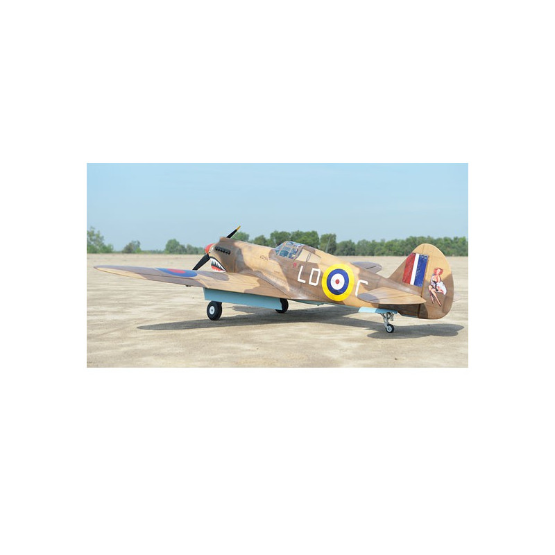 Avion thermique radiocommandé P-40C Tomahawk 60cc ARF