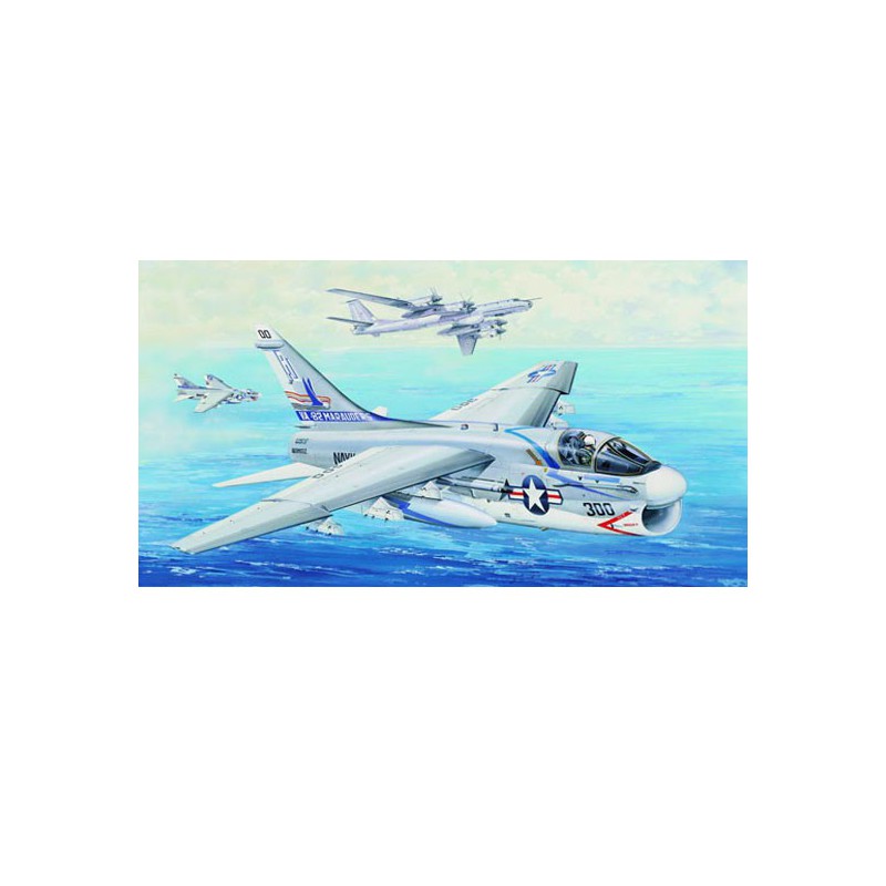 Maquette d'avion en plastique USS A-7E CORSAIR II