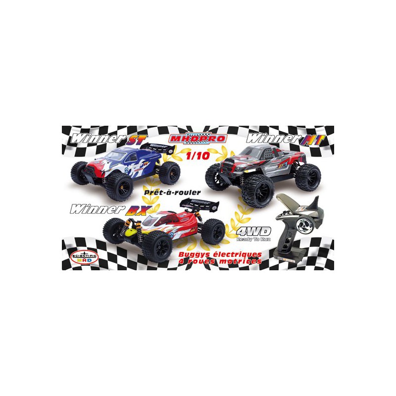 Voiture électrique radiocommandée Truggy Winner RTR 1/10