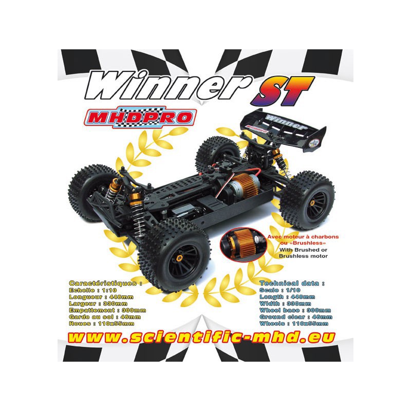 Voiture électrique radiocommandée Truggy Winner RTR 1/10