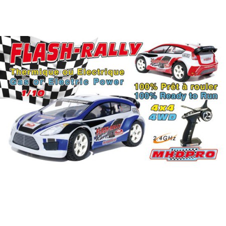 Voiture thermique radiocommandée Flash Rally GP RTR 1/10 Voiture thermique radiocommandée Flash Rally GP RTR 1/10