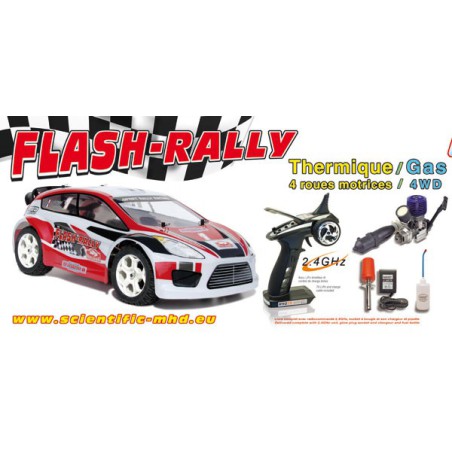 Voiture thermique radiocommandée Flash Rally GP RTR 1/10 Voiture thermique radiocommandée Flash Rally GP RTR 1/10