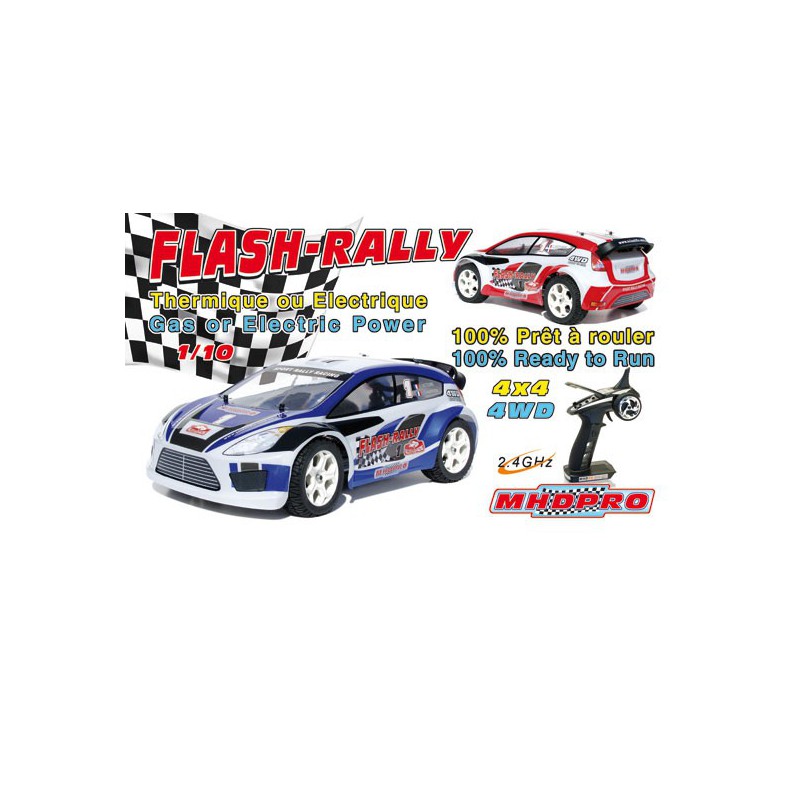 Voiture électrique radiocommandée Flash Rally EP RTR 1/10
