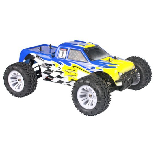 Coche teledirigido eléctrico MONSTER EP azul RTR 1/10 Voiture électrique radiocommandée MONSTER EP BLEU RTR 1/10