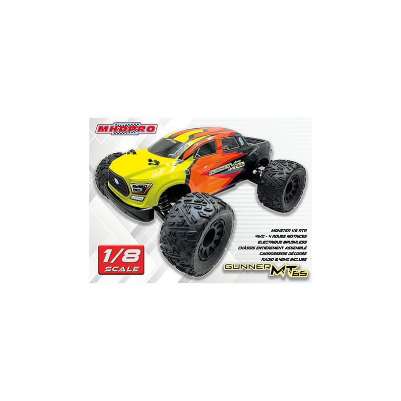 Voiture électrique radiocommandée GUNNER MONSTER 6S 1/8