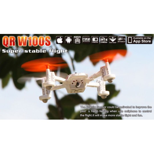 Drone radiocommandé pour débutant DRONE QR 100WS Android Devo 4 Mode 1 Drone radiocommandé pour débutant DRONE QR 100WS Android Devo 4 Mode 1