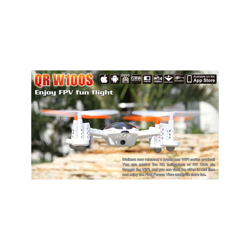 Drone radiocommandé pour débutant DRONE QR 100WS Android Devo 4 Mode 1