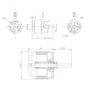 Moteur électrique radiocommandé Moteur DM2815 Kv1100 Moteur électrique radiocommandé Moteur DM2815 Kv1100