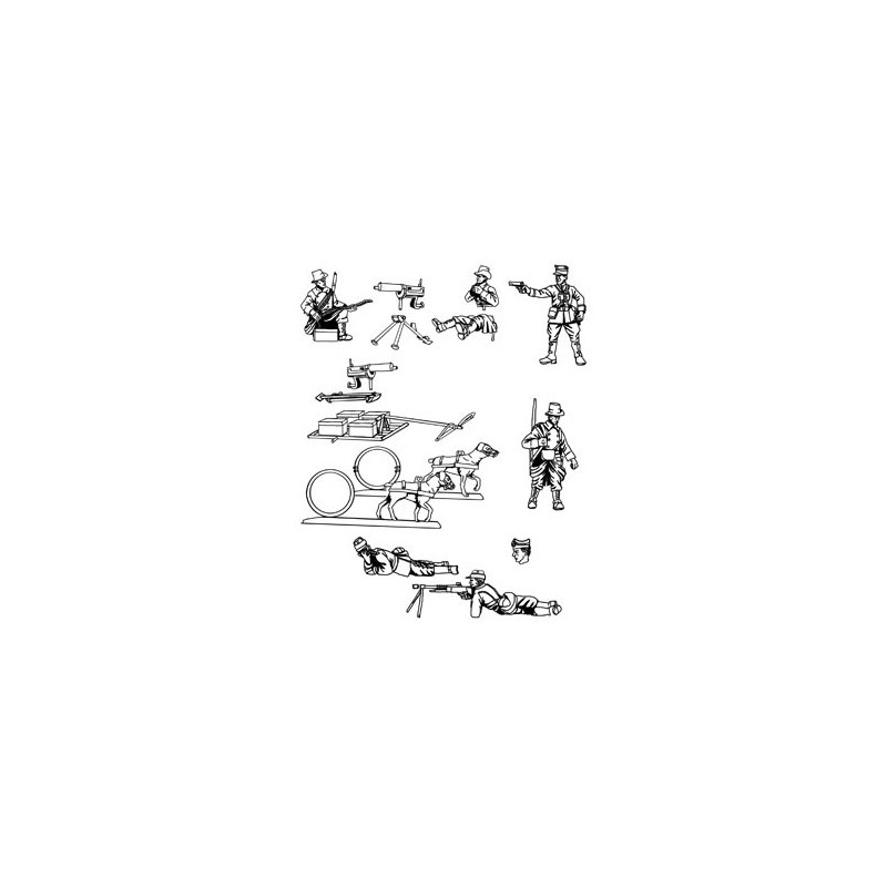 Figurine Armes lourdes Belges WWI