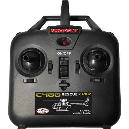 Hélicoptère électrique radiocommandé C 400 RESCUE MHDFLY Bipale Hélicoptère électrique radiocommandé C 400 RESCUE MHDFLY Bipale