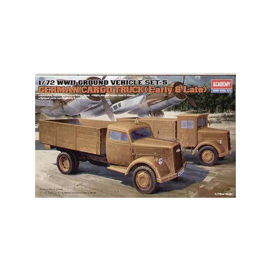 Maquette de Char en plastique WWII German Trucks 1/72