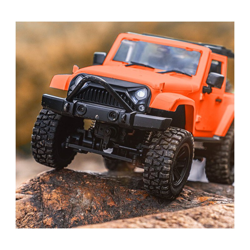 Voiture électrique radiocommandée Mini Crawler 4WD Convertible Orange