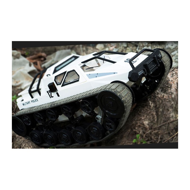 Voiture électrique radiocommandée TANK CRAWLER Blanc 1/12
