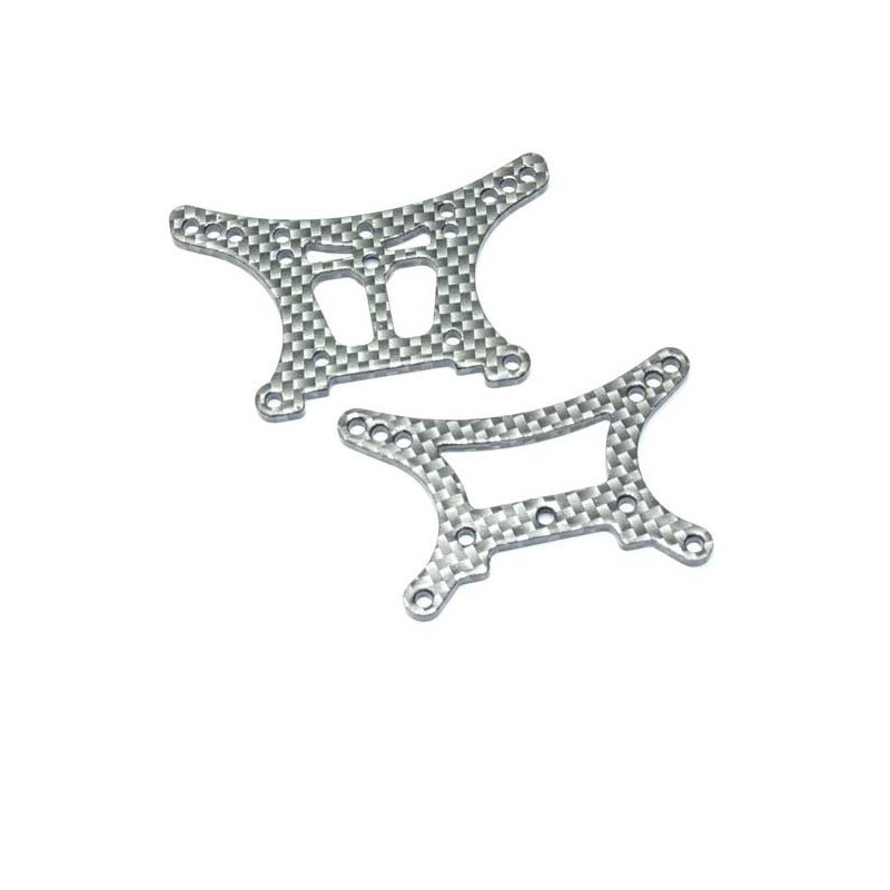 Pièce pour voiture electrique tous chemin 1/10 ATOM Support Amort. avt arr