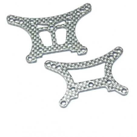 Pièce pour voiture electrique tous chemin 1/10 ATOM Support Amort. avt arr Pièce pour voiture electrique tous chemin 1/10 ATOM Support Amort. avt arr