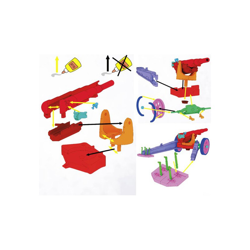 Figurine 155mm cannon GPF mod 1917