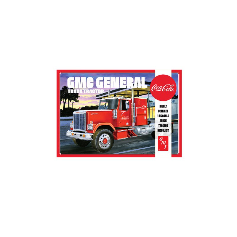 Maquette de camion en plastique 1976 GMC General Truck tractor Coca-Cola 1/25