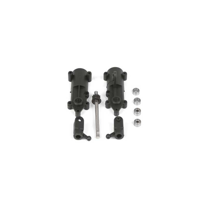 Pièce pour hélicoptère électrique BOITIER + AXE + PIEDS PALE AC