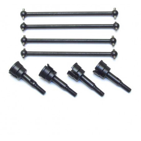 Pièce pour voiture electrique tous chemin 1/10 Cardans + Axes Roues Pièce pour voiture electrique tous chemin 1/10 Cardans + Axes Roues