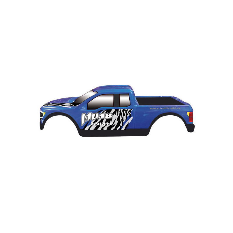 Pièce pour voiture electrique tous chemin 1/10 Carrosserie bleue MOAB CRAWLER