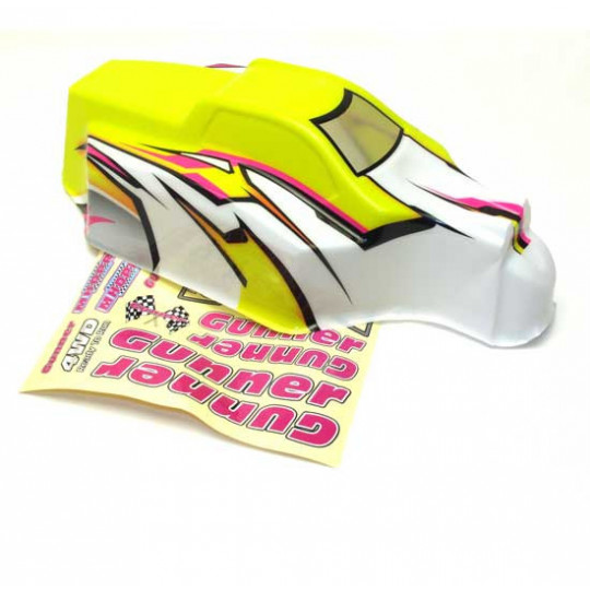 Pièce pour voiture thermique tous chemin 1/8 Carrosserie Gunner V1 Peinte Pièce pour voiture thermique tous chemin 1/8 Carrosserie Gunner V1 Peinte