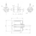 Moteur électrique radiocommandé Moteur DM2820 Kv950 Moteur électrique radiocommandé Moteur DM2820 Kv950