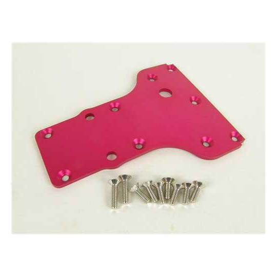 Pièce pour Monster Truck thermique 1/16 CHASSIS AVANT ALU ROUGE