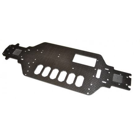 Pièce pour voiture electrique de piste 1/10 Châssis Carbone Piste
