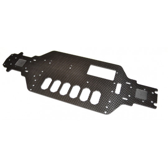 Pièce pour voiture electrique de piste 1/10 Châssis Carbone Piste