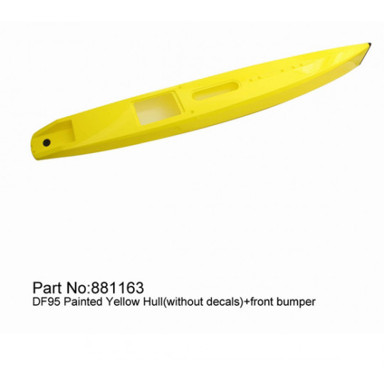 Pièce pour voilier radiocommandé Coque DF95 Jaune Pièce pour voilier radiocommandé Coque DF95 Jaune