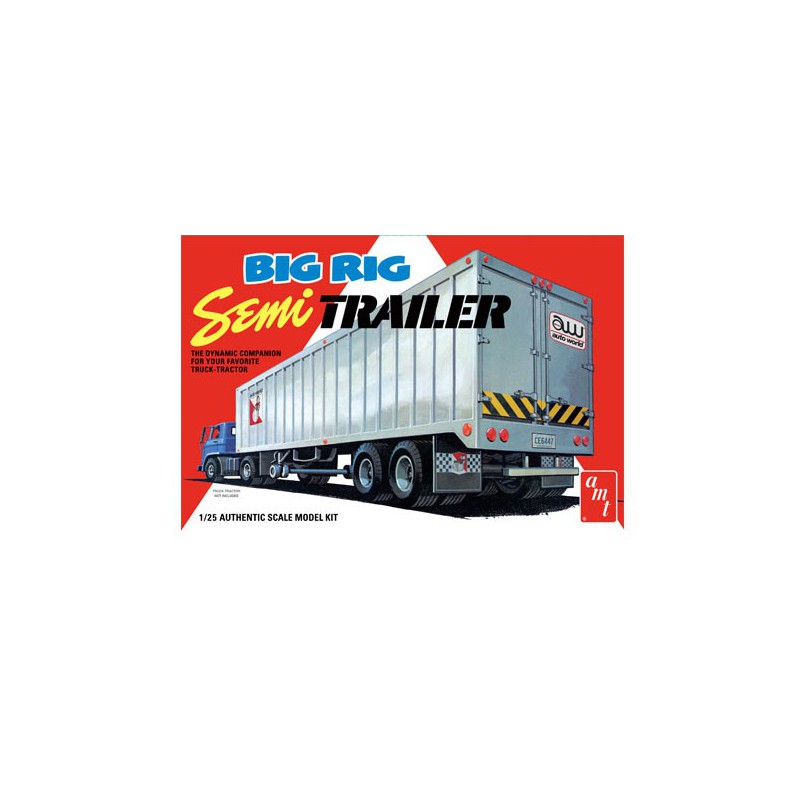 Maquette de camion en plastique Big Rig Semi Trailer 1/25
