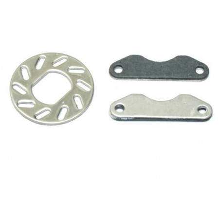 Pièce pour voiture thermique tous chemin 1/8 Disque de Frein et Ferrodos Pièce pour voiture thermique tous chemin 1/8 Disque de Frein et Ferrodos