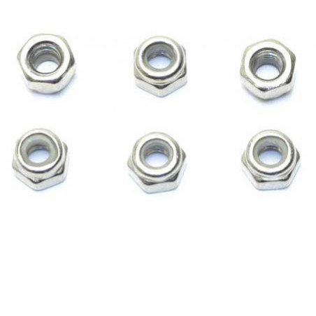 Pièce pour voiture electrique tous chemin 1/10 Ecrous Nystop M4 6pcs Pièce pour voiture electrique tous chemin 1/10 Ecrous Nystop M4 6pcs