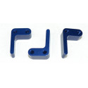 Pièce pour voiture electrique de piste 1/10 Fixation accu aluminium