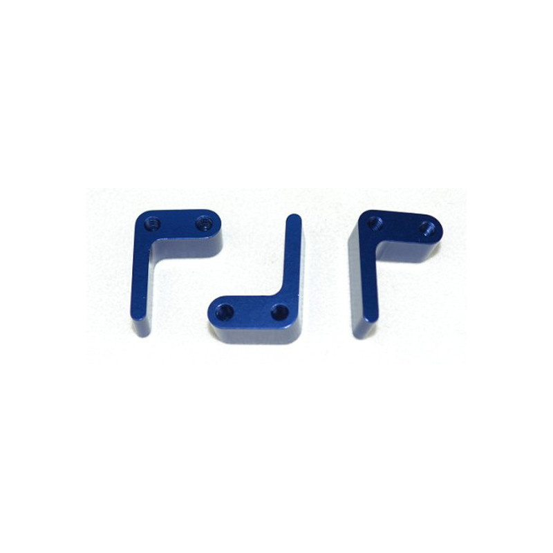 Pièce pour voiture electrique de piste 1/10 Fixation accu aluminium