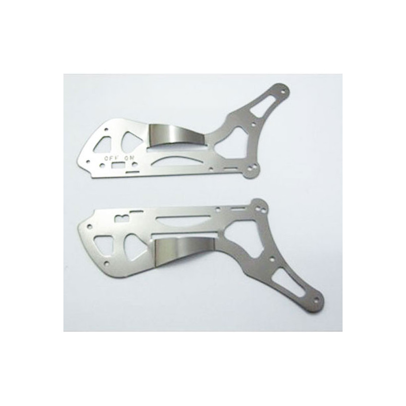 Pièce pour hélicoptère électrique Flancs Aluminium Bas Tiny 400