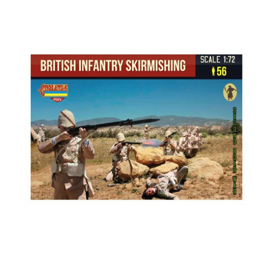 Figurine British infantry skirmishing Figurine British infantry skirmishing