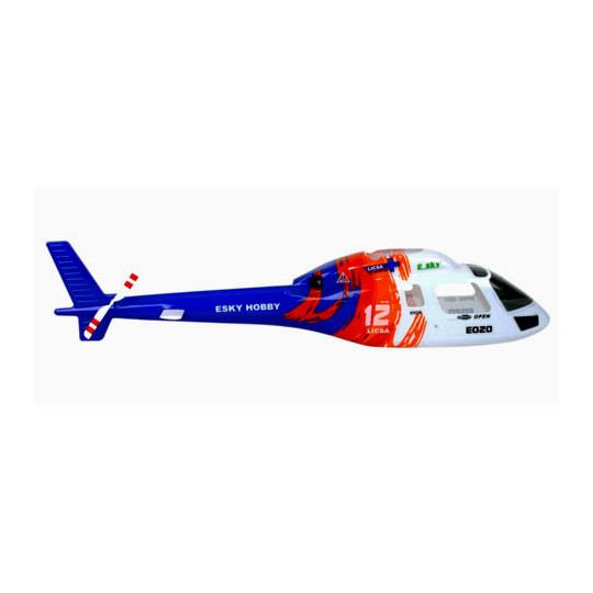 Pièce pour hélicoptère électrique FUSELAGE BIG LAMA BLEU