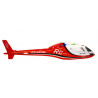 Pièce pour hélicoptère électrique FUSELAGE BIG LAMA ROUGE BLANC