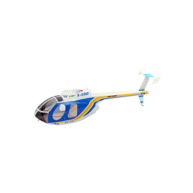Pièce pour hélicoptère électrique Fuselage bleu E-500 Big Lama