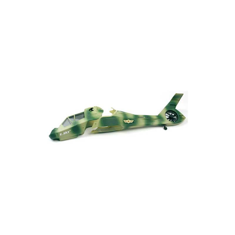 Pièce pour hélicoptère électrique FUSELAGE CAMOUFLE COMANCHE