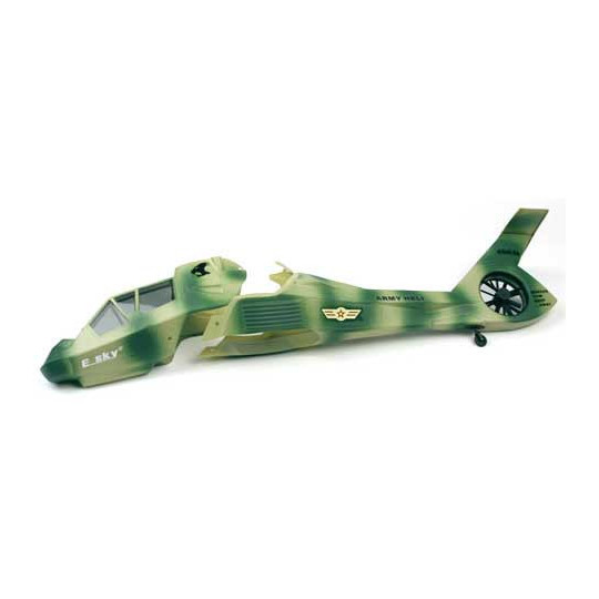 Pièce pour hélicoptère électrique FUSELAGE CAMOUFLE COMANCHE